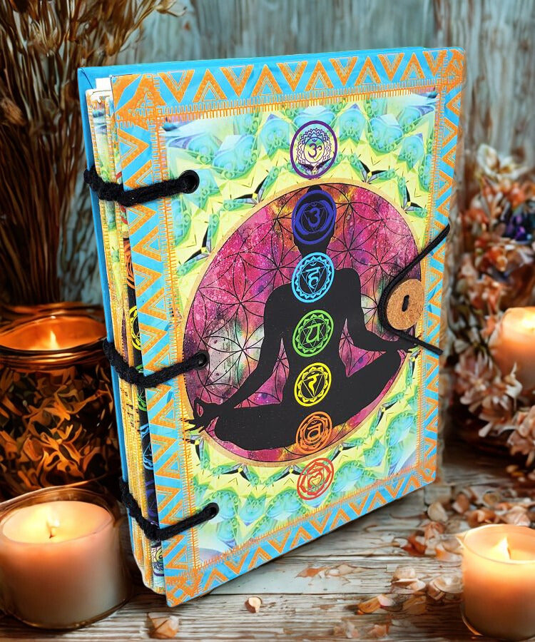 Seven Chakra Printed Hardcover Journal