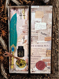 Feather Quill Pen Dip Set
