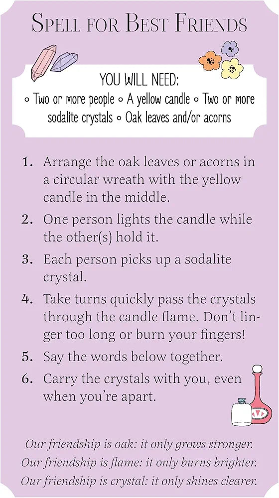 The Girls' Guide to Magic: Book and 52 Spell Cards on Elements, Crystals, Potions, and More