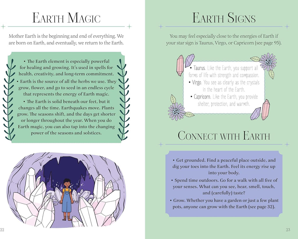 The Girls' Guide to Magic: Book and 52 Spell Cards on Elements, Crystals, Potions, and More