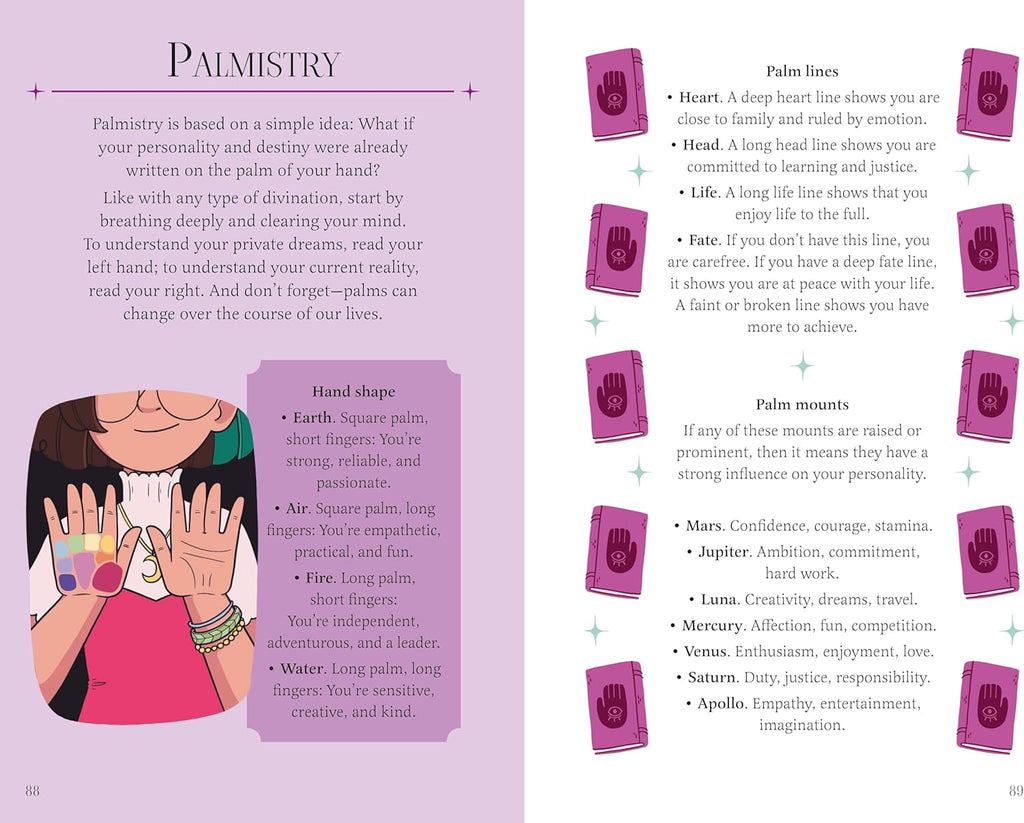 The Girls' Guide to Magic: Book and 52 Spell Cards on Elements, Crystals, Potions, and More