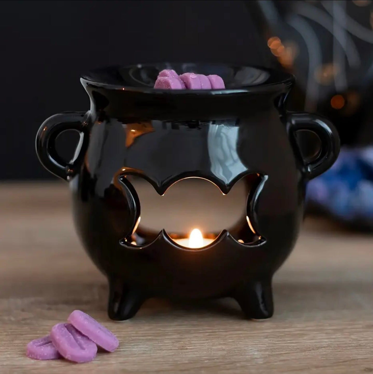 Triple Moon Cauldron Oil Burner