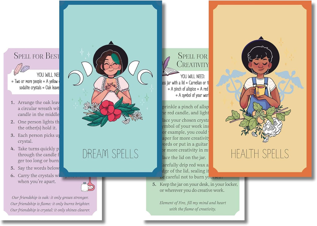 The Girls' Guide to Magic: Book and 52 Spell Cards on Elements, Crystals, Potions, and More