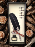 Feather Quill Pen Dip Set