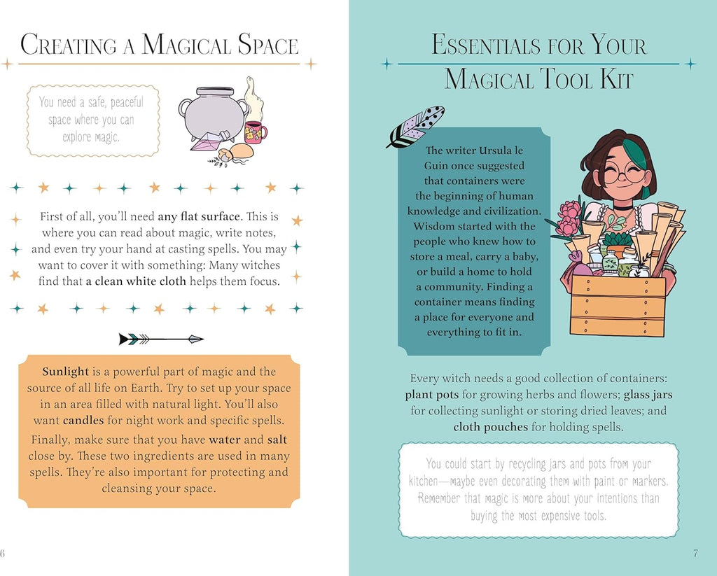 The Girls' Guide to Magic: Book and 52 Spell Cards on Elements, Crystals, Potions, and More