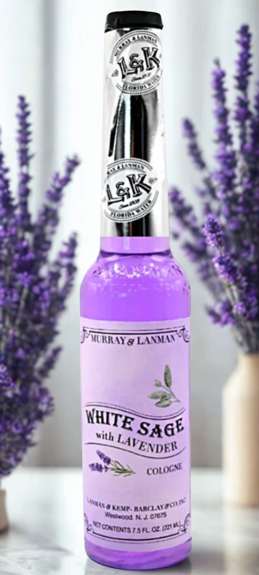 Florida Water - White Sage & Lavender Cologne 7.5 oz Bottle