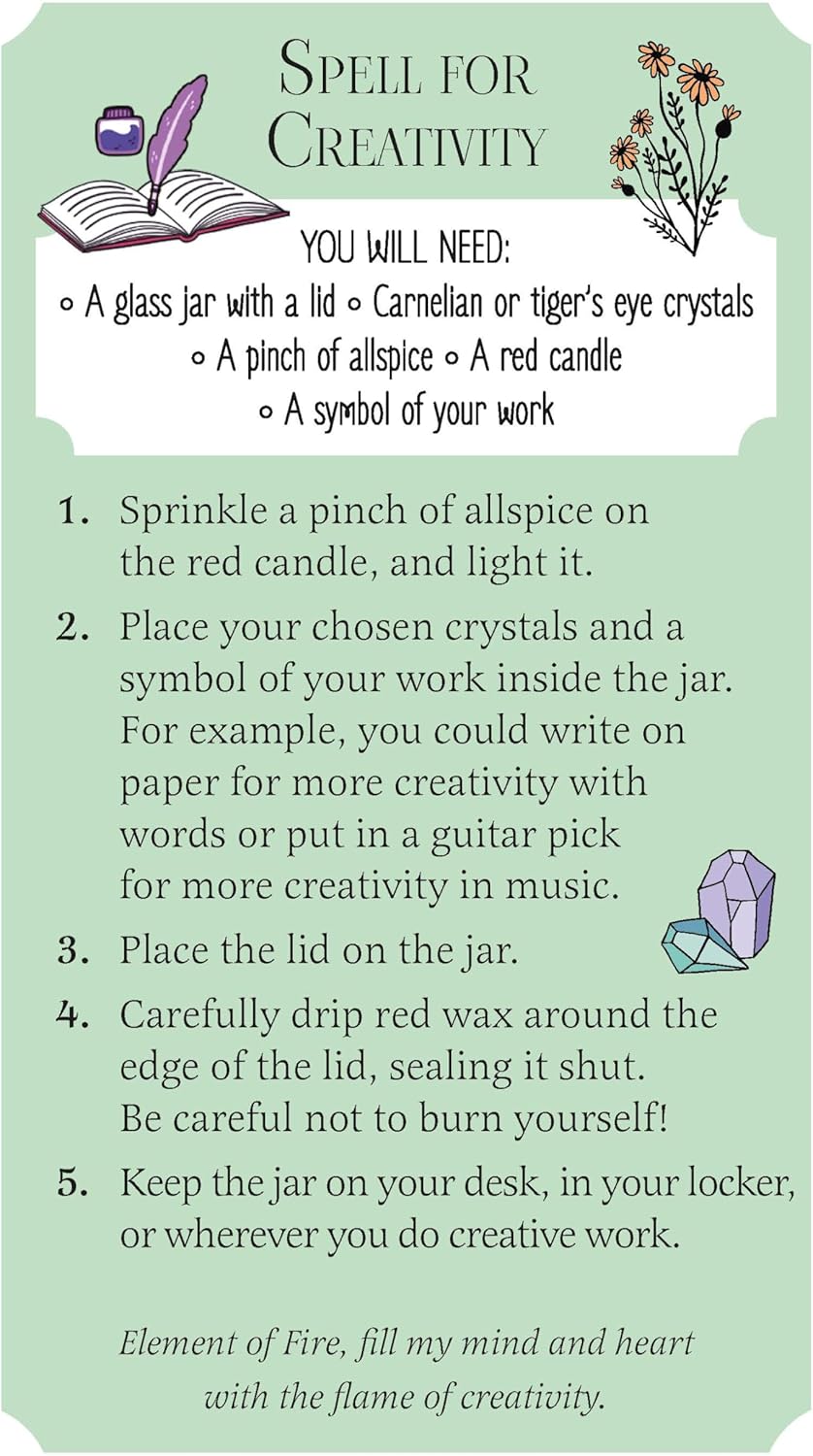 The Girls' Guide to Magic: Book and 52 Spell Cards on Elements, Crystals, Potions, and More
